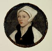 Portrait of a Young Woman with a White Coif HOLBEIN, Hans the Younger